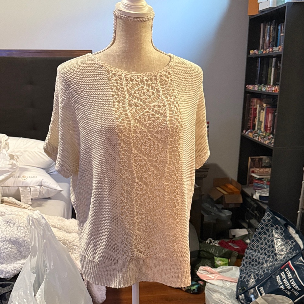 Chico's Cream Knit Sweater